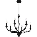 Oakley 6 Light Chandelier in Earth Black 6