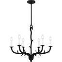 Oakley 6 Light Chandelier in Earth Black 8
