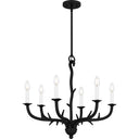 Oakley 6 Light Chandelier in Earth Black 1