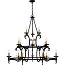 Octavia 18 Light Chandelier in Earth Black 2