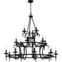 Octavia 18 Light Chandelier in Earth Black 1