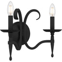 Octavia 2 Light Wall Sconce in Earth Black 9
