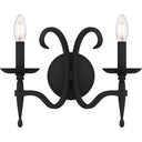 Octavia 2 Light Wall Sconce in Earth Black 1