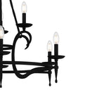 Octavia 9 Light Chandelier in Earth Black 2