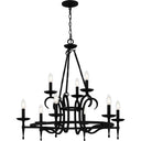Octavia 9 Light Chandelier in Earth Black 8