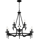 Octavia 9 Light Chandelier in Earth Black 1