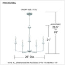 Prescott 5 Light Chandelier 14