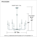 Prescott 8 Light Chandelier 14