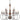Quoizel ABN5012RK Auburn 12 Light Chandelier in Rustic Black - Crescent Harbor