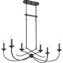 Quoizel CLL638OK Calligraphy 6 Light Island Light in Old Black Finish - Crescent Harbor