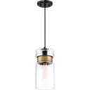 Quoizel GTG1506K Gathering 1 Light Mini Pendant in Mystic Black - Crescent Harbor