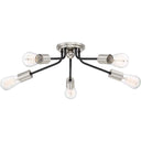 Quoizel LTT1628 Latitude 5 Light Flush Mount - Crescent Harbor