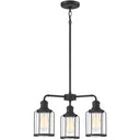 Quoizel LUD5020EK Ludlow 3 Light Chandelier in Earth Black - Crescent Harbor