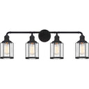 Quoizel LUD8634EK Ludlow 4 Light Bath Light in Earth Black - Crescent Harbor