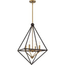 Quoizel LVR5204WT Louvre 4 Light Pendant in Western Bronze - Crescent Harbor