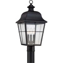 Quoizel MHE9010K Millhouse 3 Light Outdoor Lantern in Mystic Black - Crescent Harbor