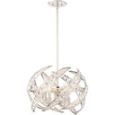 Quoizel PCCN2818PK Crescent 4 Light Pendant in Polished Nickel - Crescent Harbor