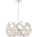 Quoizel PCCN2824PK Crescent 6 Light Pendant in Polished Nickel - Crescent Harbor