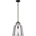 Quoizel QF5228RK Haverford 1 Light Pendant in Rustic Black - Crescent Harbor