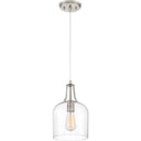 Quoizel QPP3402BN Anson 1 Light Mini Pendant in Brushed Nickel - Crescent Harbor