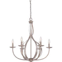 Quoizel SER5006IF Serenity 6 Light Chandelier in Italian Fresco - Crescent Harbor
