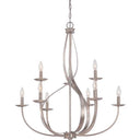 Quoizel SER5009IF Serenity 9 Light Chandelier in Italian Fresco - Crescent Harbor
