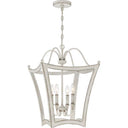 Quoizel SUM5216AWH Summerford 4 Light Pendant in Antique White - Crescent Harbor