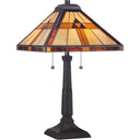 Quoizel TF1427T Bryant 2 Light Table Lamp in Vintage Bronze - Crescent Harbor
