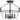Quoizel WEL1717GK Wells 4 Light Semi-Flush Mount in Grey Ash - Crescent Harbor