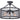 Quoizel WLR1716MB Wilder 3 Light Semi-Flush Mount in Mottled Black - Crescent Harbor