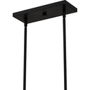 Rainier 5 Light Island Light in Matte Black 4