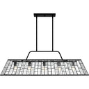 Rainier 5 Light Island Light in Matte Black 5