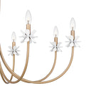 Remy 8 Light Chandelier in Bronze Gold 2