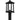 Satterfield 1 Light Outdoor Post in Matte Black 4