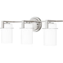 Seymour 3 Light Bath Light in Brushed Nickel 6