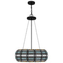 Shanghai 3 Light Pendant in Matte Black 4