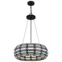 Shanghai 3 Light Pendant in Matte Black 6