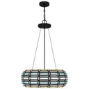 Shanghai 3 Light Pendant in Matte Black 1