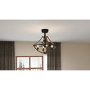 Shire 4 Light Fandelier in Rustic Black 6
