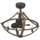 Shire 4 Light Fandelier in Rustic Black 8