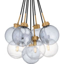 Soiree 4 Light Pendant in Brushed Weathered Brass 6