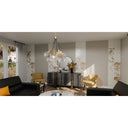 Soiree 4 Light Pendant in Brushed Weathered Brass 8