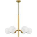 Solei 6 Light Chandelier in Aged Brass 4