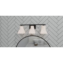 Stetson 3 Light Bath Light in Matte Black 2