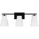 Stetson 3 Light Bath Light in Matte Black 3