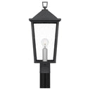 Stoneleigh 1 Light Outdoor Post in Mottled Black 4