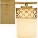 Tenley 2 Light Bath Light in Aged Brass 2