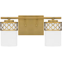 Tenley 2 Light Bath Light in Aged Brass 3