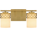 Tenley 2 Light Bath Light in Aged Brass 1