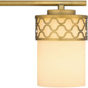 Tenley 3 Light Bath Light in Aged Brass 2